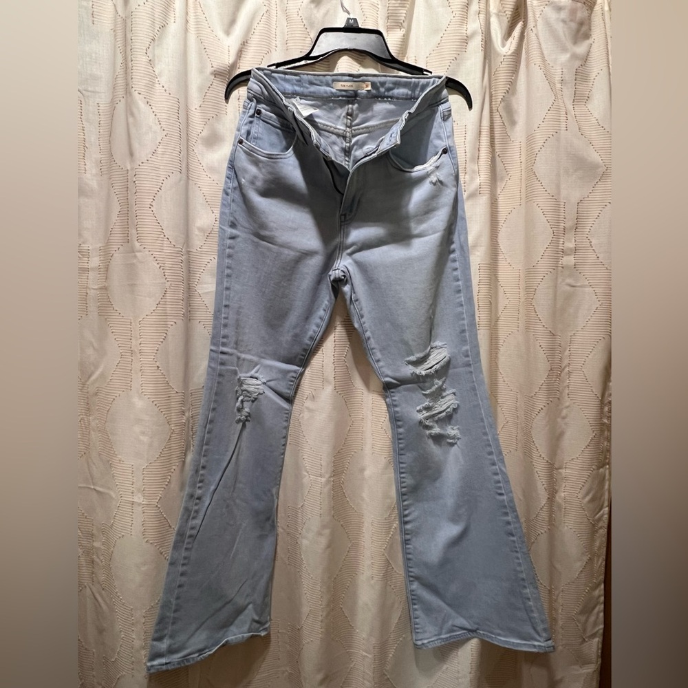 Levi’s 726 Flare jeans with distressing